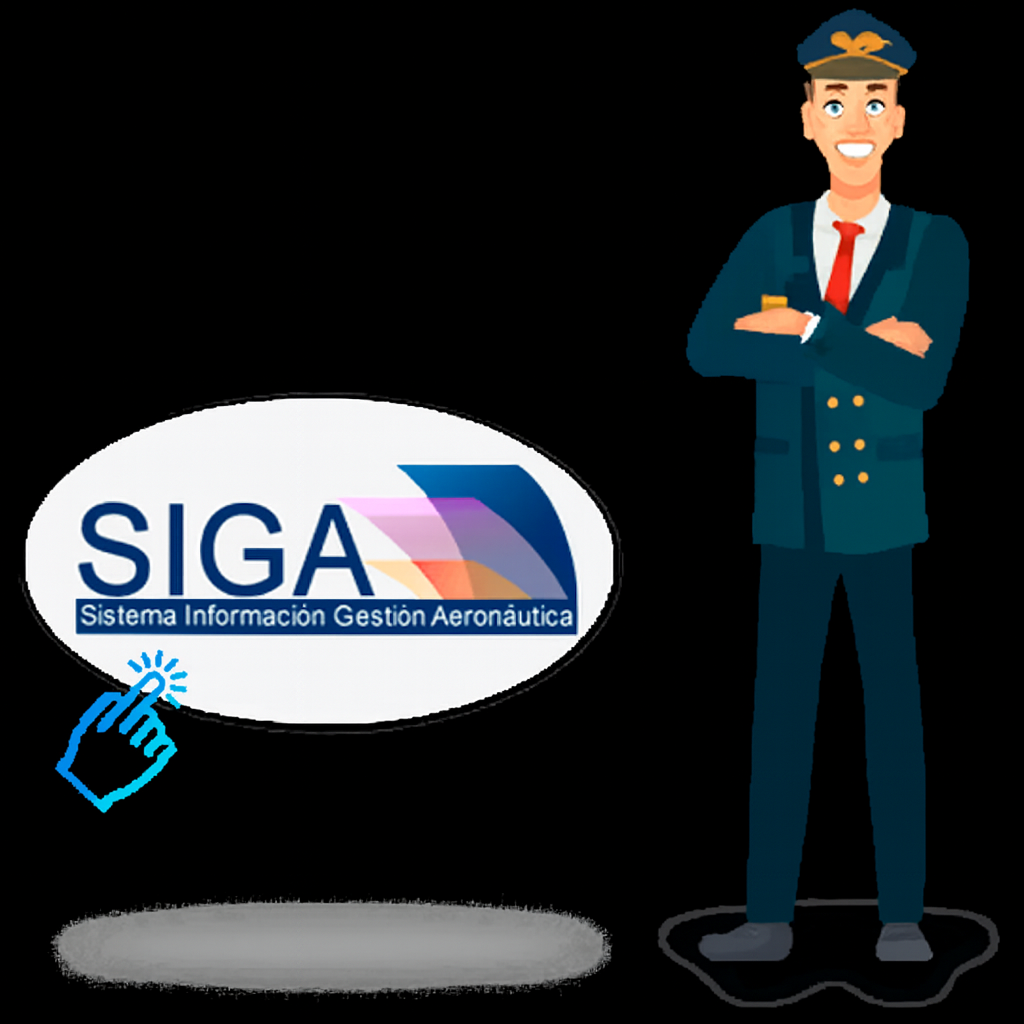 Logo SIGA Sistema Información Gestión Aeronáutica